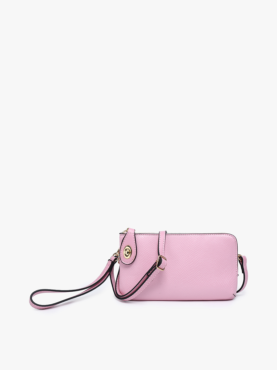 M1818SNK Kendall Snake Twist Lock Crossbody/Wristlet