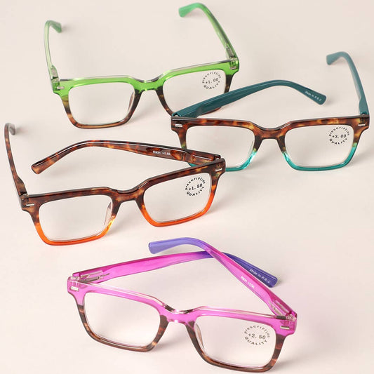 Leopard Color Mixed Reading Glasses