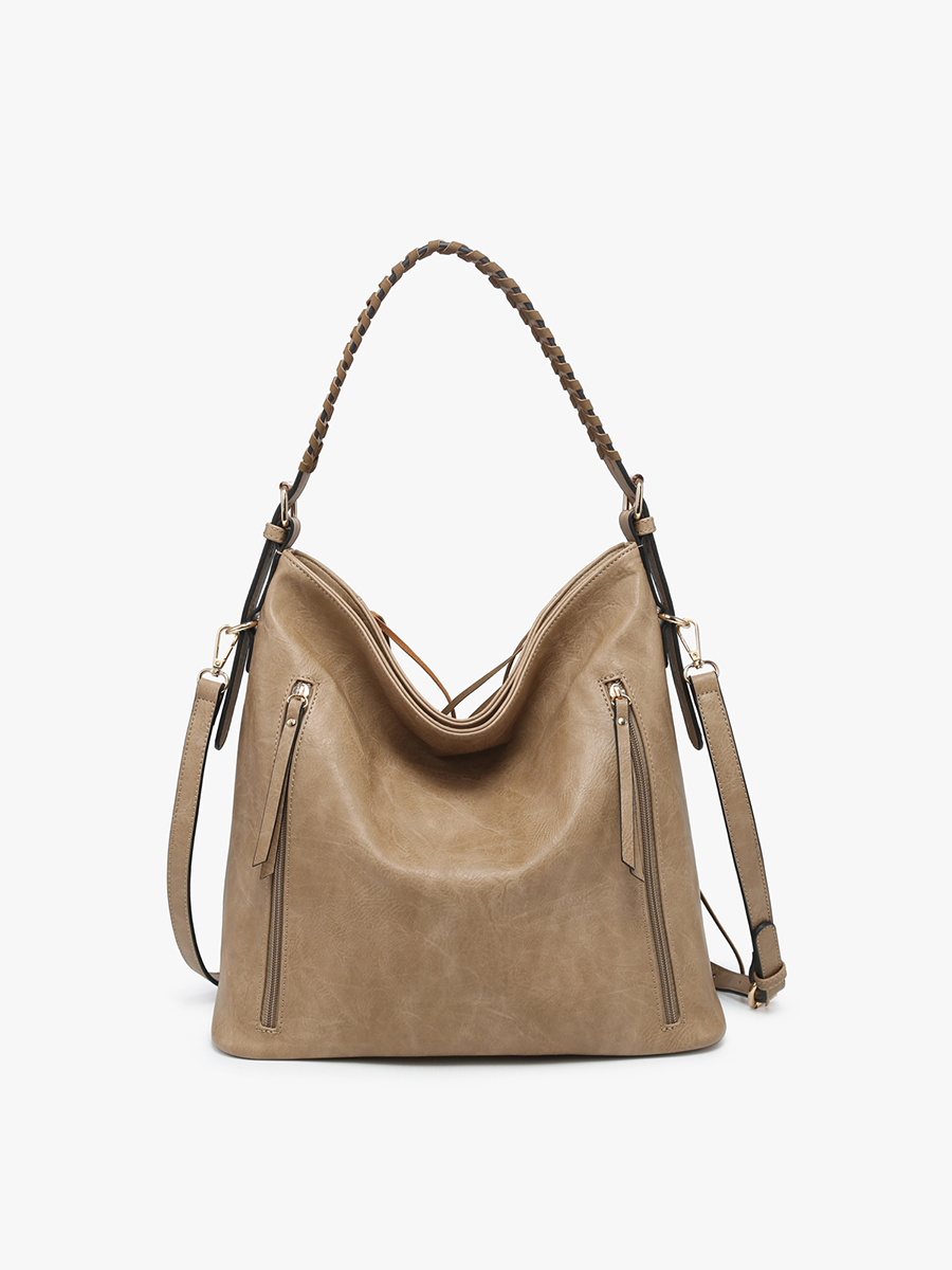 M2350 Sav Distressed Hobo w/ Fringe Detail