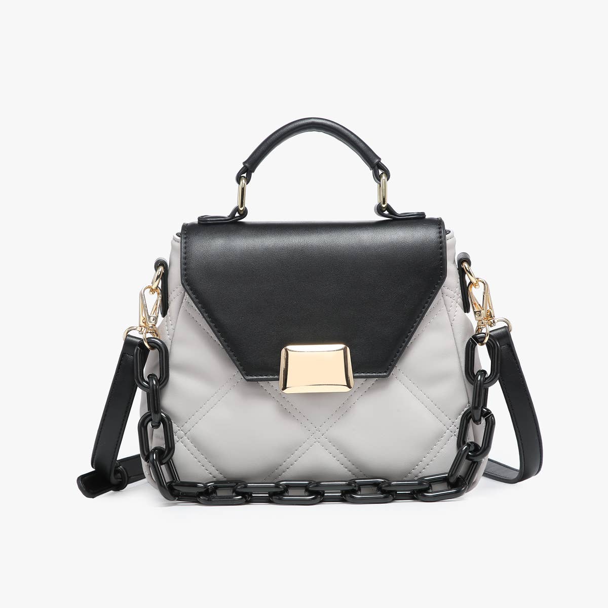 M2405 Ollie Quilted Crossbody Bag – Chain Strap