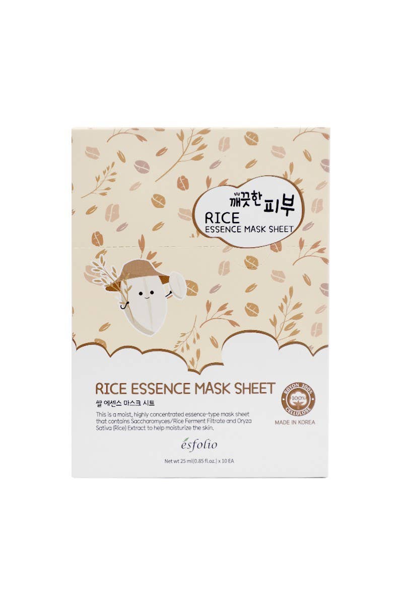 2837 Esfolio ESMPPURIC Rice Essence Facial Mask Sheet