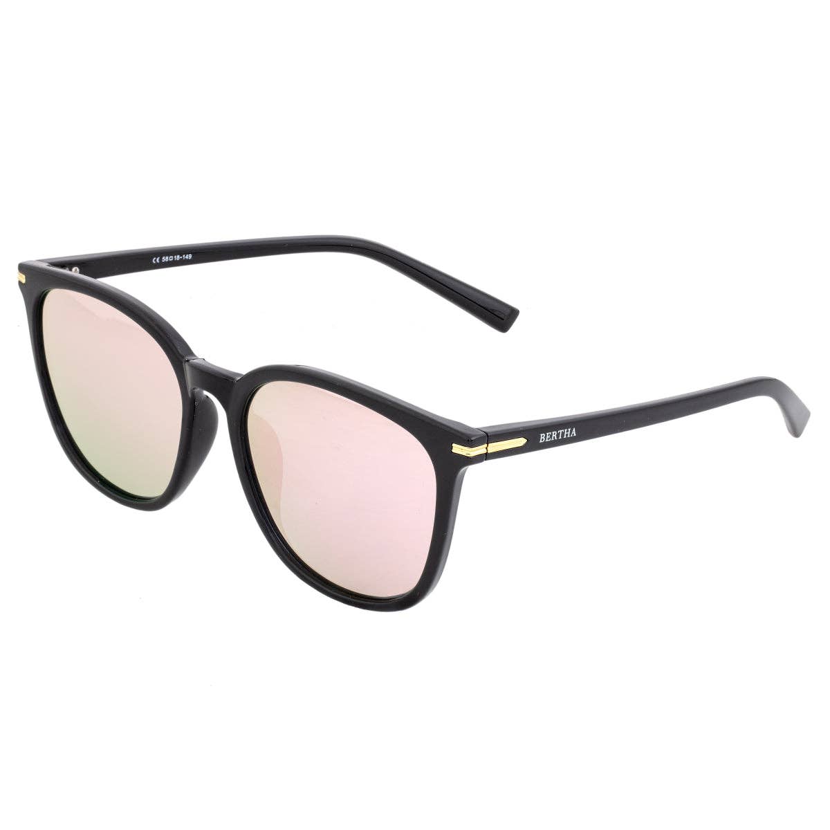 Bertha Piper Polarized Wayfarer Sunglasses
