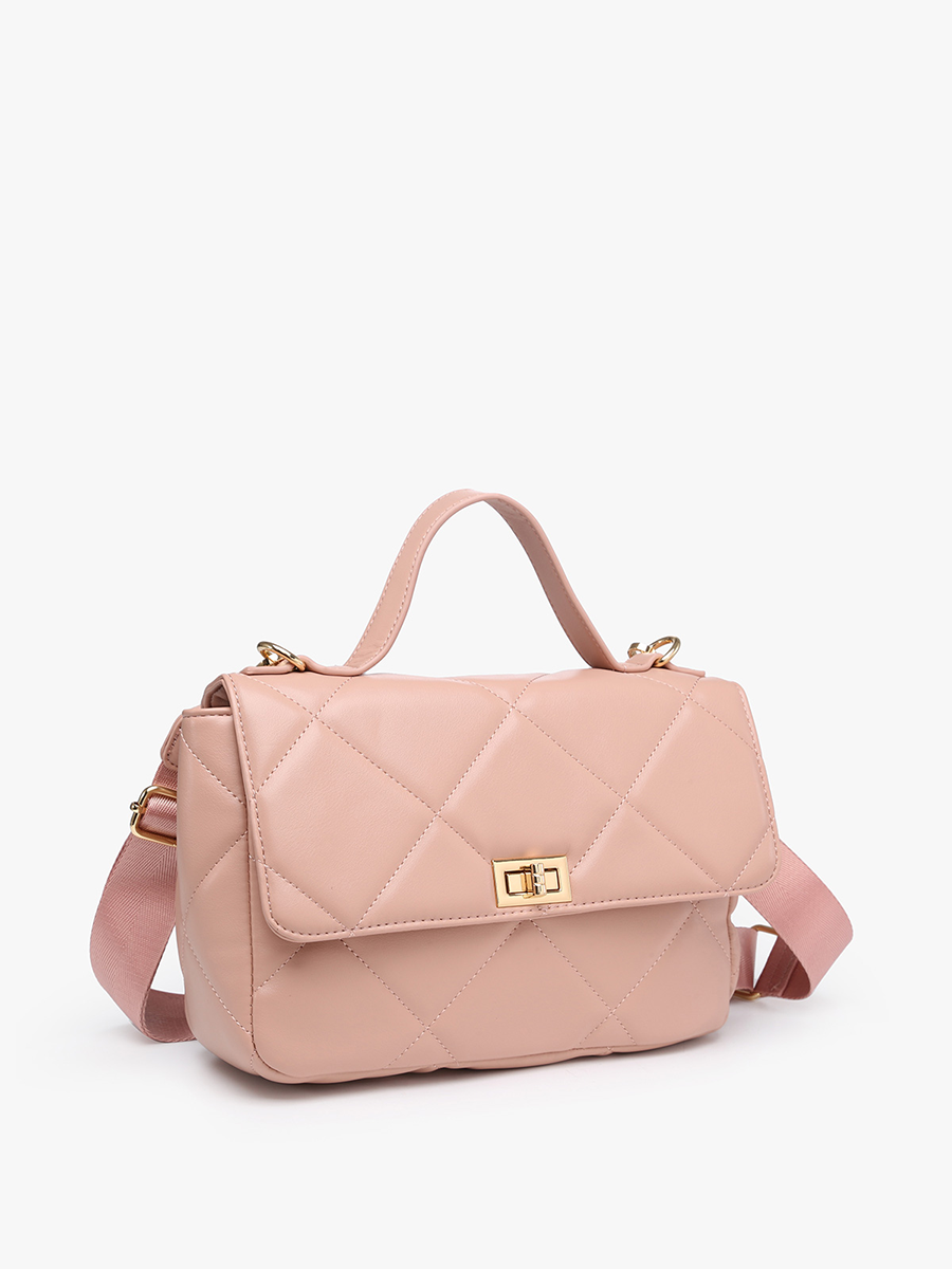 EH2244 Harp Quilted Crossbody – Twist Lock Bag