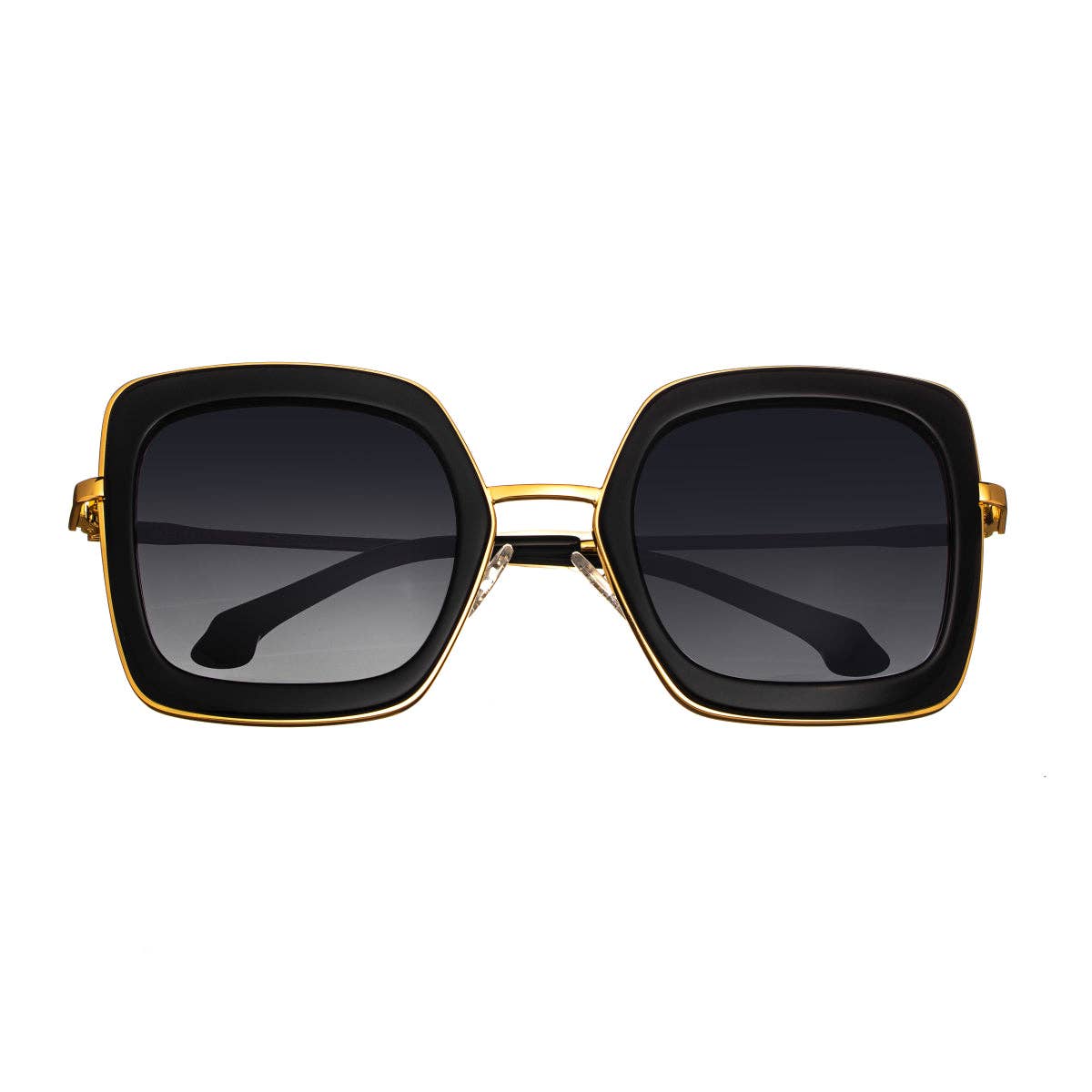 Bertha Ellie Handmade-in-Italy Polarized Square Sunglasses