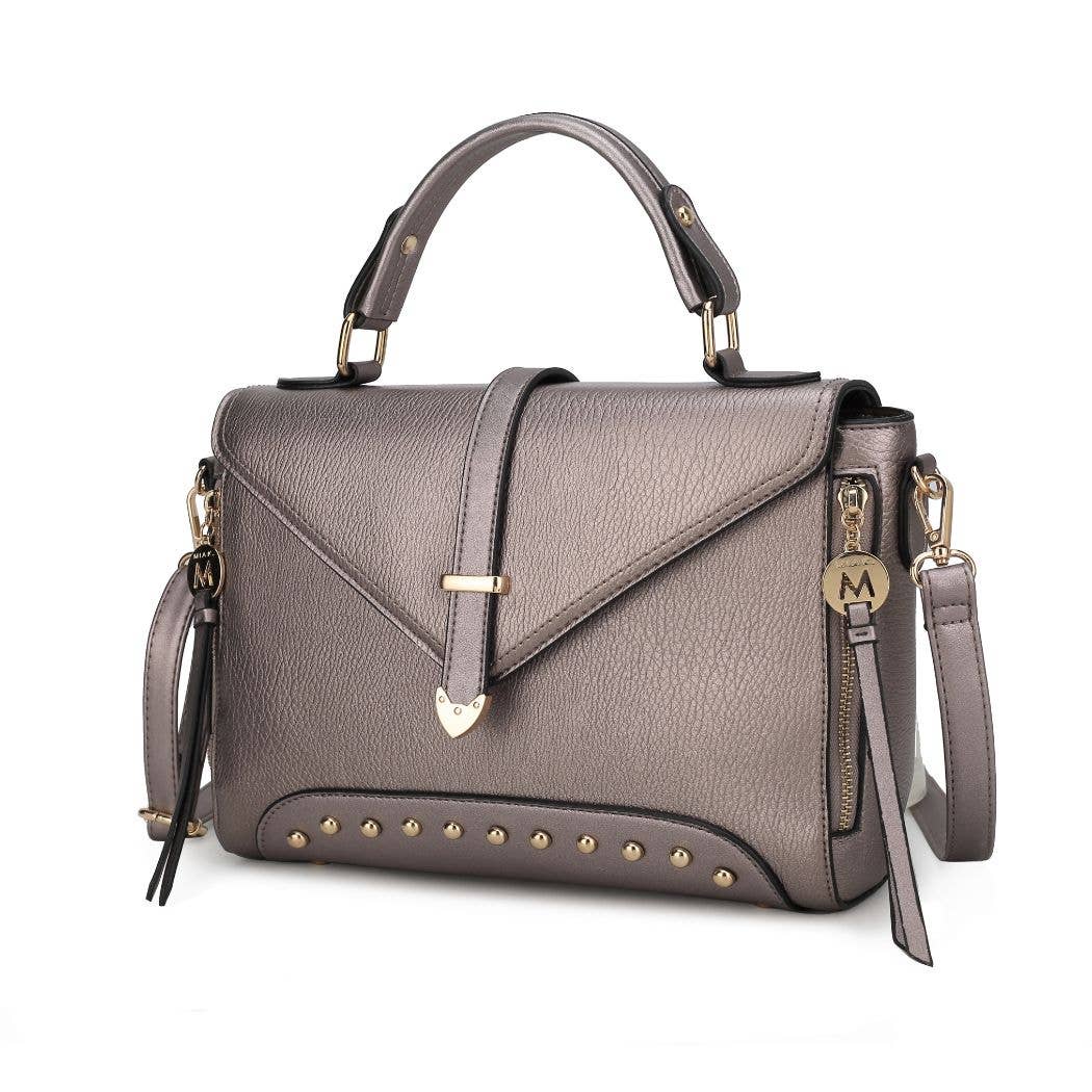 Angela Satchel Handbag Vegan Leather Women's Bags by Mia K