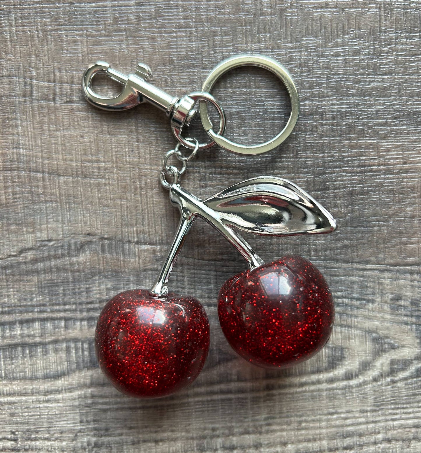 Cherry Bag Charm Keychain
