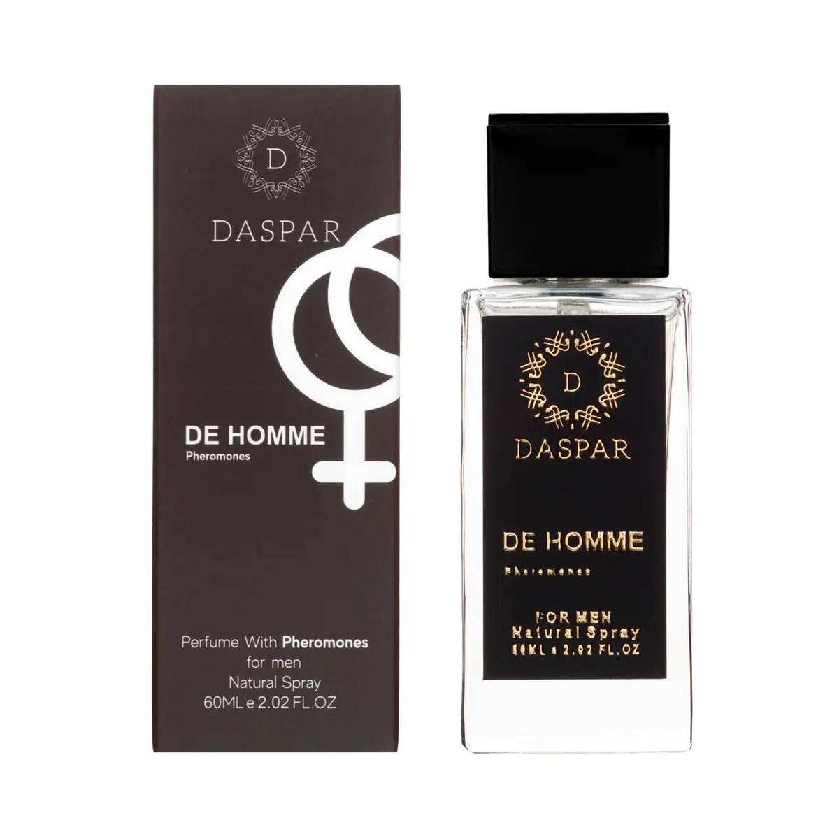 DASPAR DE HOMME MEN PERFUME WITH PHE.RO.MO.NES 2.02 OZ
