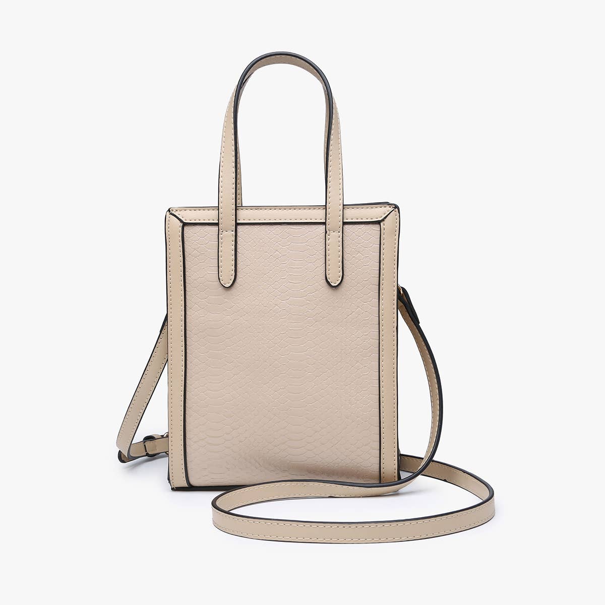 M2268SNK Emmie Snake-Textured Rectangular Women's Satchel
