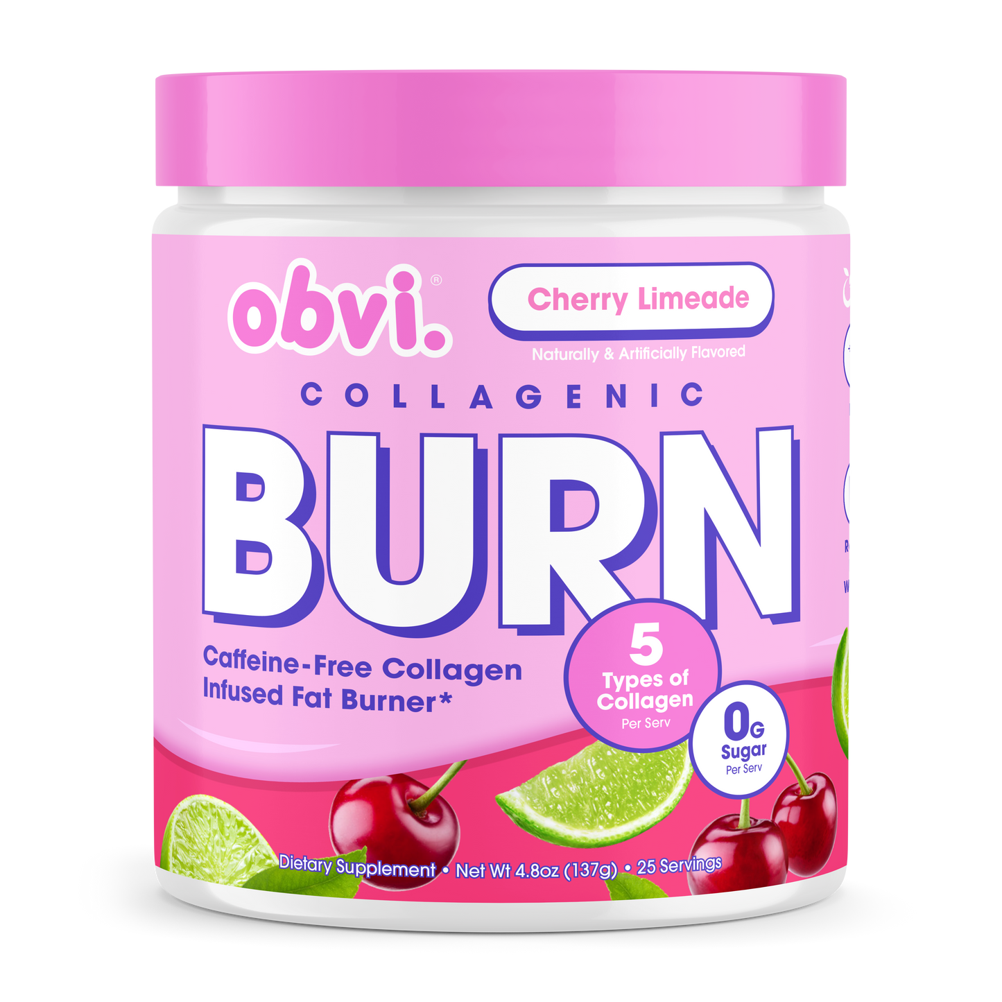 Obvi Collagenic Burn Powder-Cherry Limeade