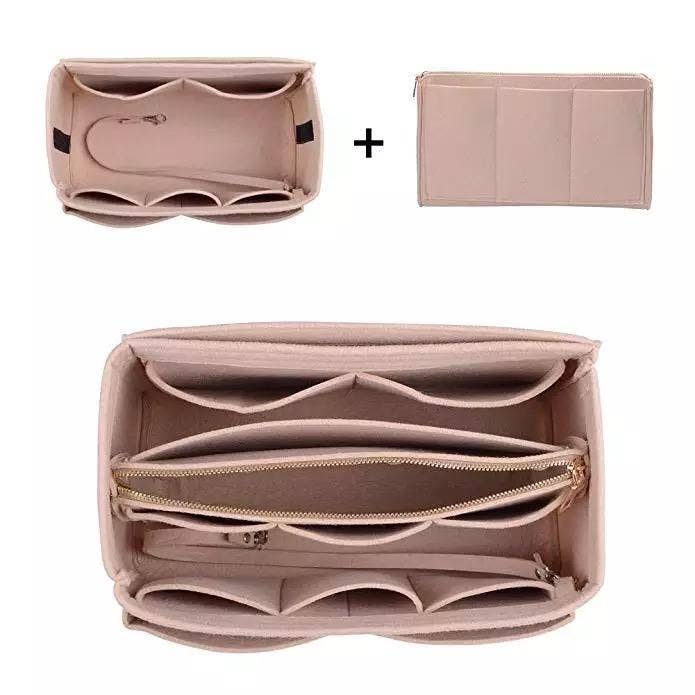 880 Tote Bag Purse Organizer Insert - Nude RTS
