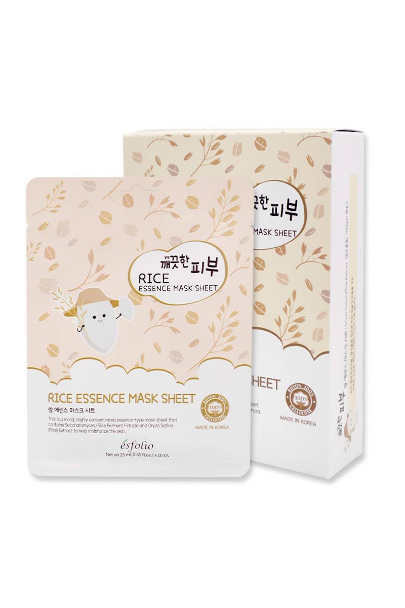 2837 Esfolio ESMPPURIC Rice Essence Facial Mask Sheet