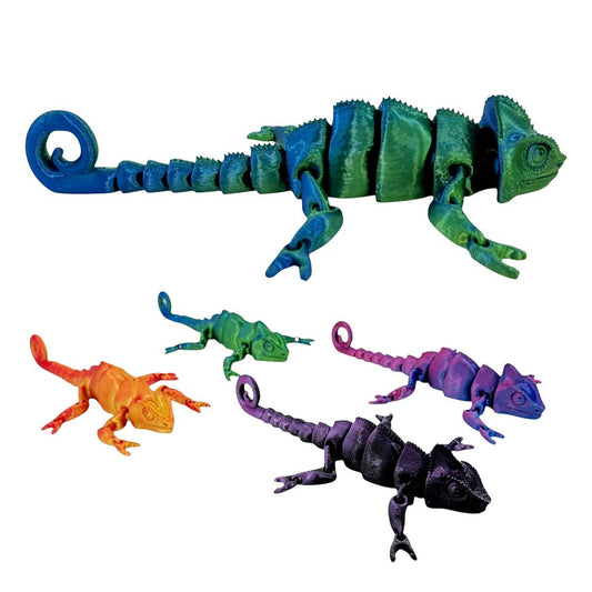 169 3D Print Chameleon Animal Figure Toy