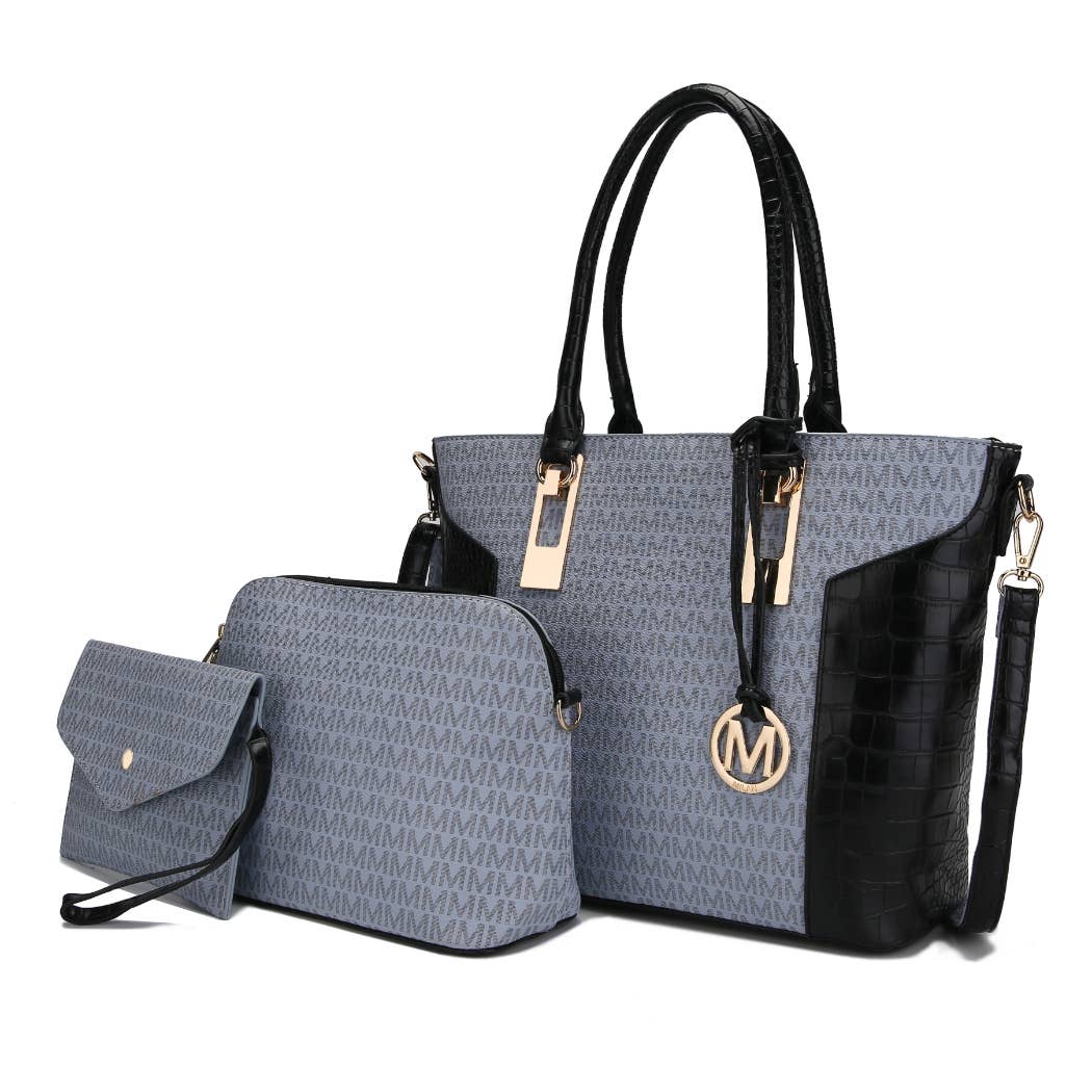 MKF Shonda 3PC Tote Handbag Women Vegan Leather