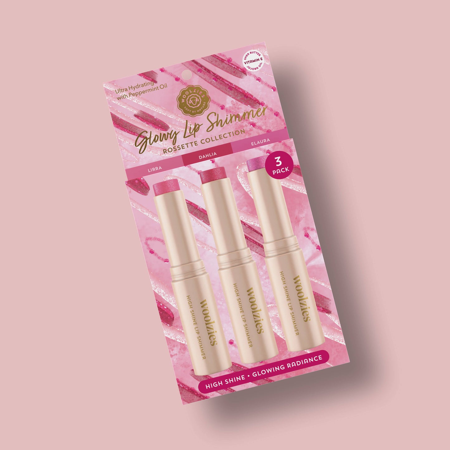 Glowy Lip Shimmer Trio – Rosette Collection