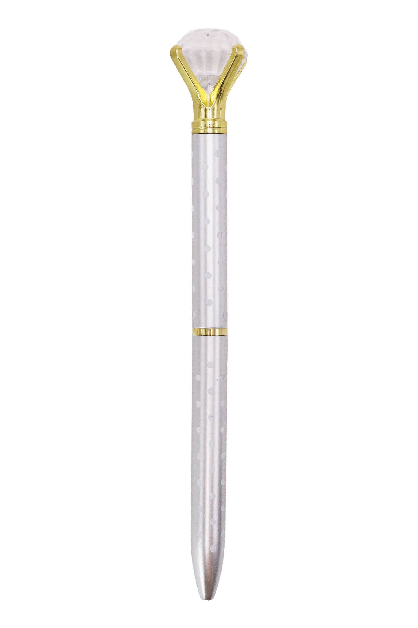 Bling Diamond Metallic Polka Dot Pen -