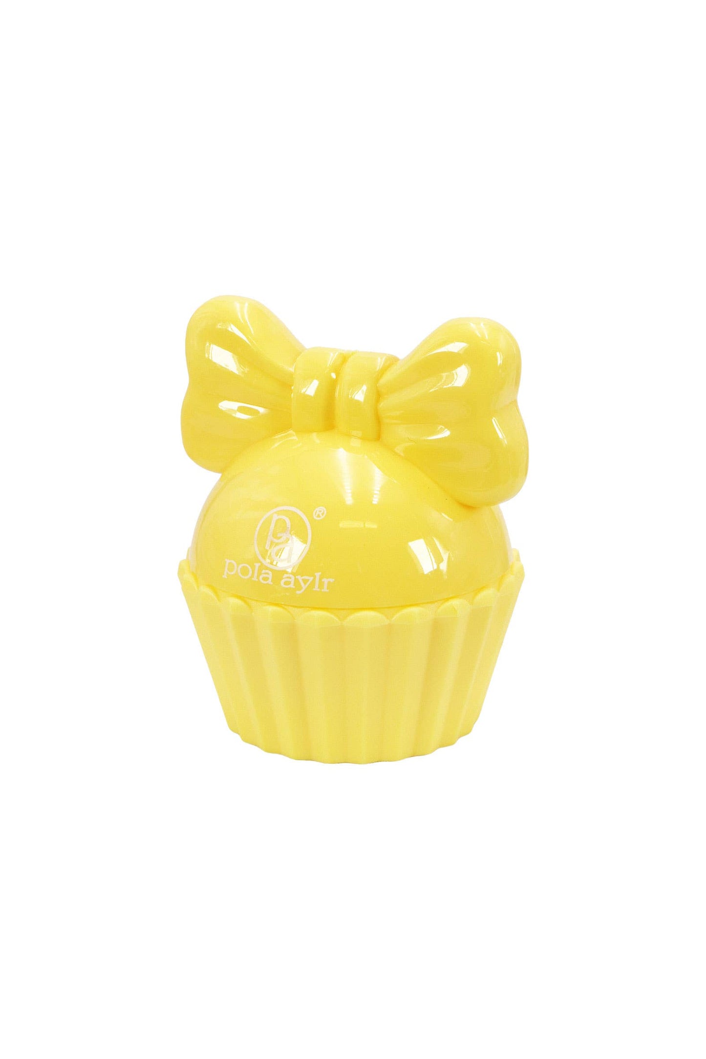 Cupcake Ribbon Bow Round Lip Balm -