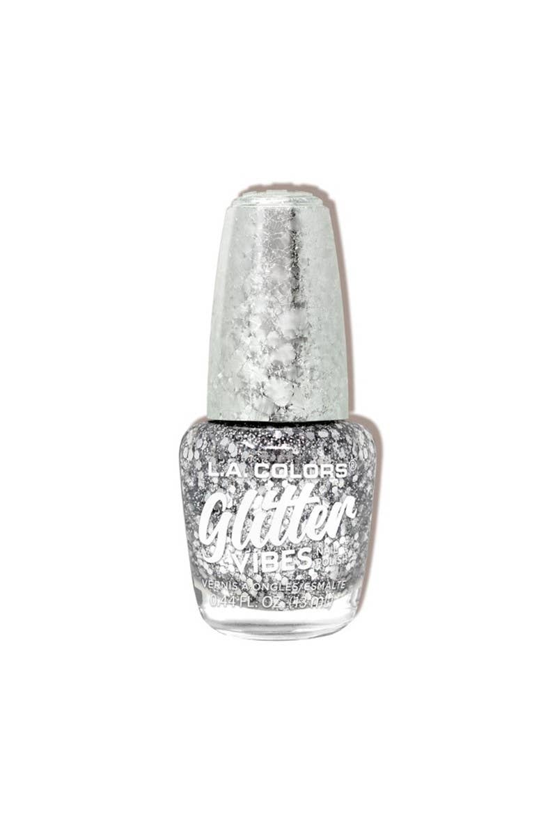 LA Colors CLAC456 Glitter Vibes Nail Polish Set - 24pc