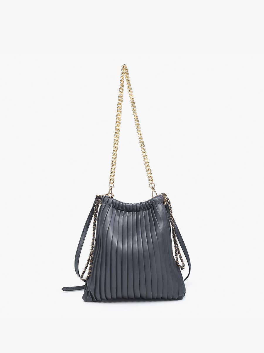 Singapore Pleated Bucket Bag – Chain Strap | JN2584
