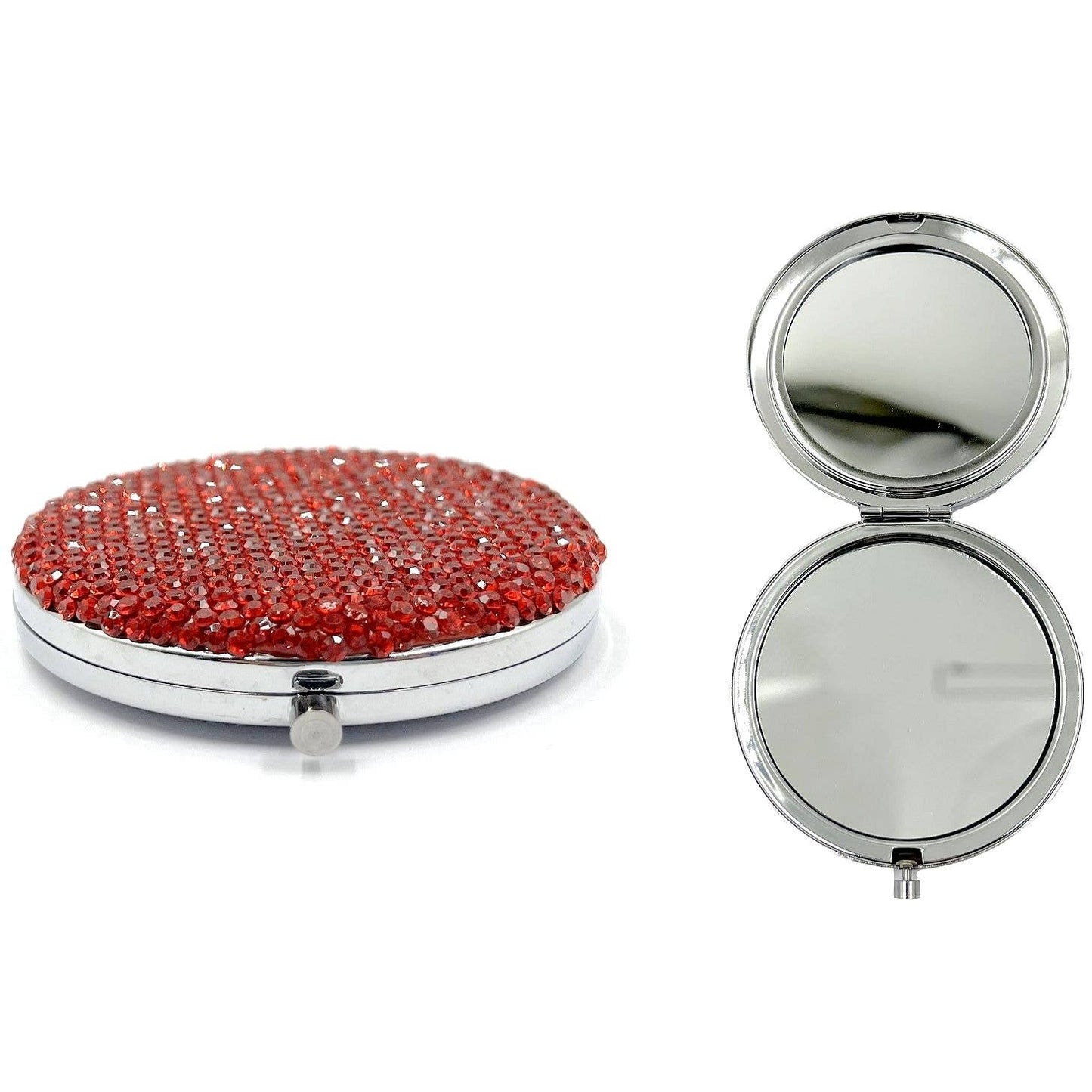 158 Dazzling Rhinestone Case Makeup Handheld Mirror