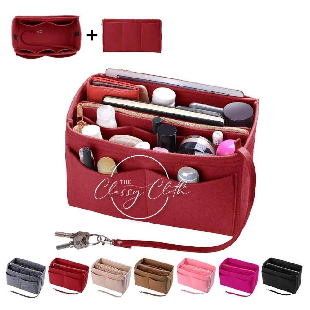 Tote Bag Purse Organizer Insert - Red RTS