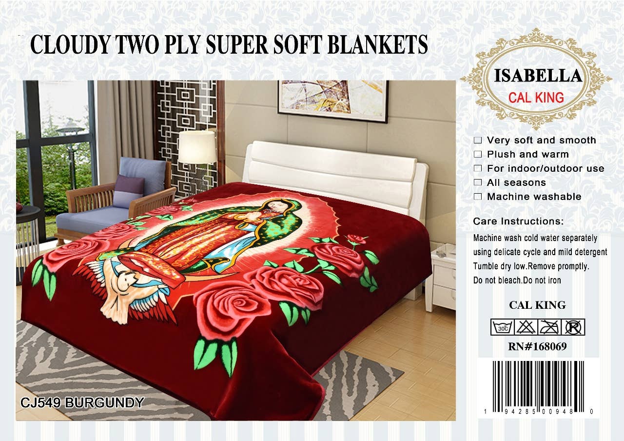 2Ply King Super Soft Thick Warm Mink Blanket - 11 Pounds