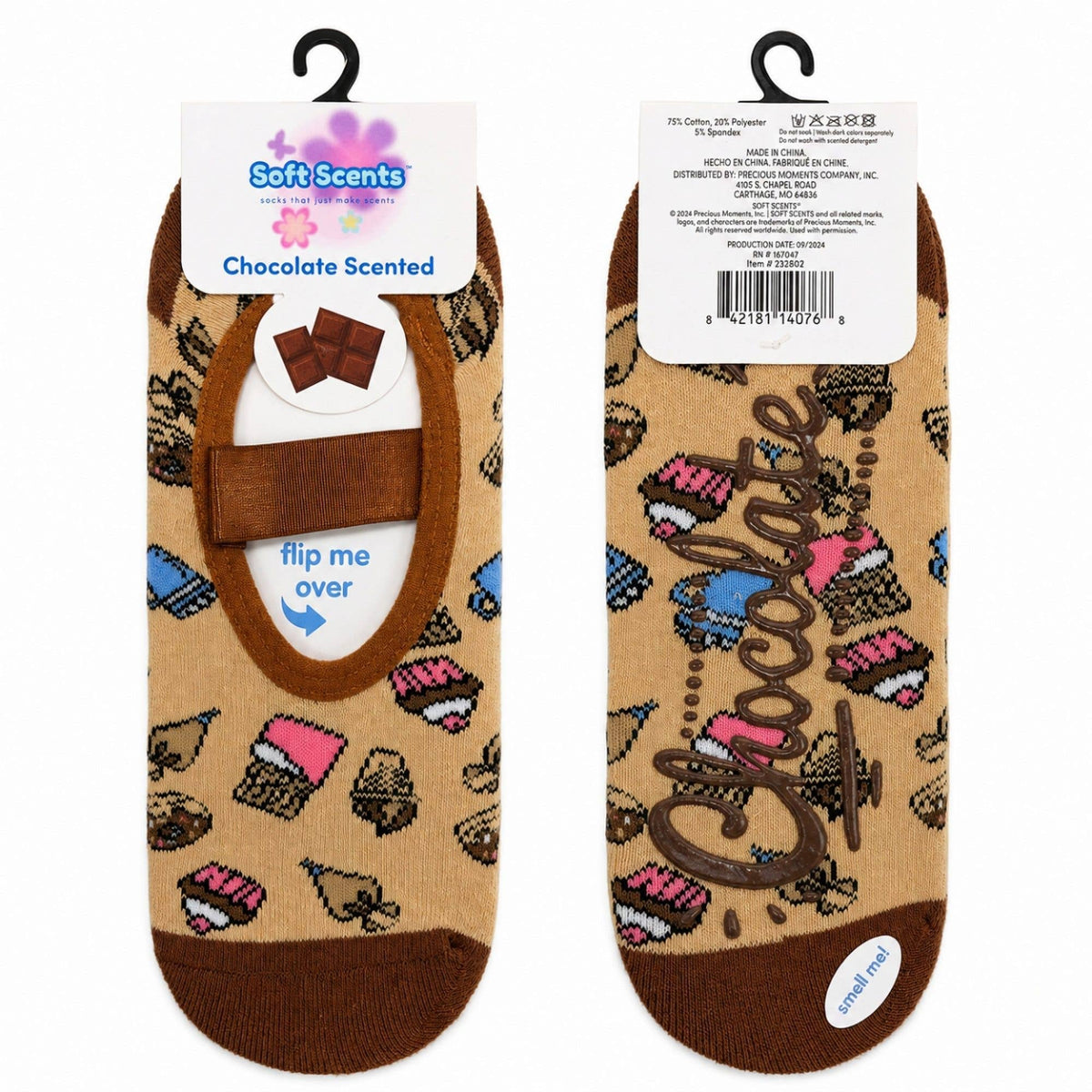 Precious Moments Scented Grip Slipper Socks Floor Display