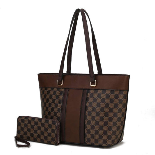Fabiola Tote Handbag & Wallet Vegan Leather Women by Mia K