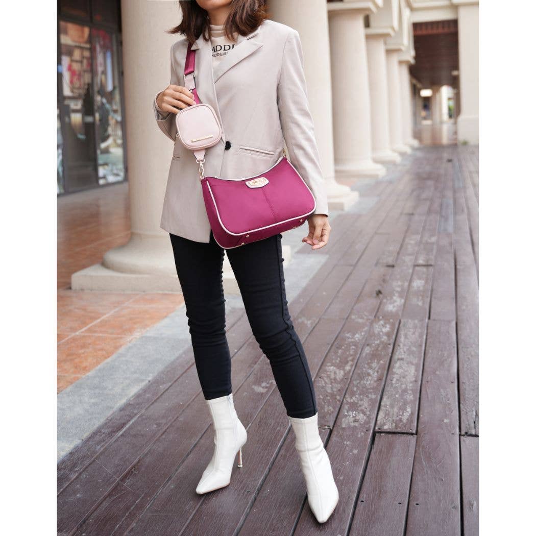 Freya 2-Pc Crossbody Handbag Vegan Leather by Mia K