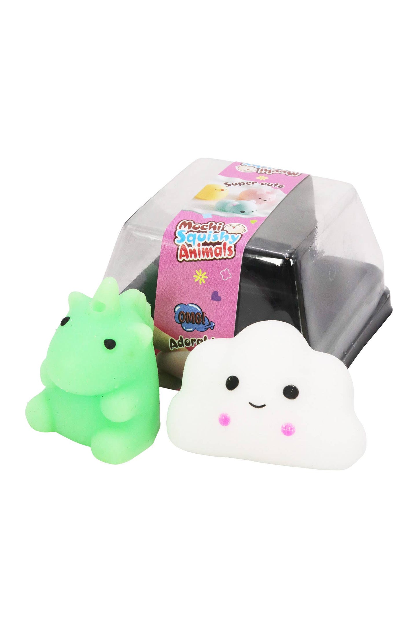 Animal Pals Soft Mini Mochi Squishy - 2 Pcs Set