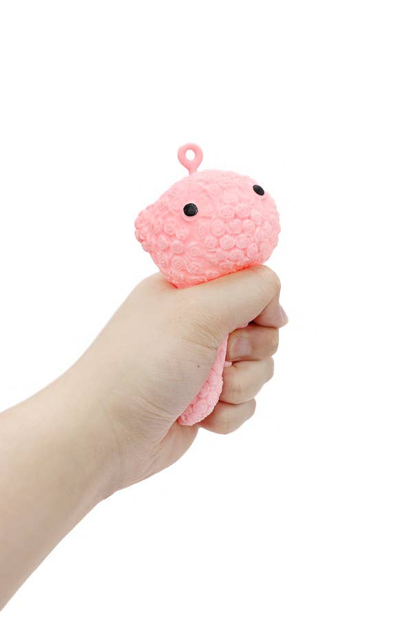 LED Lit Teddy Bear Rose  Silicone Squishy Toy