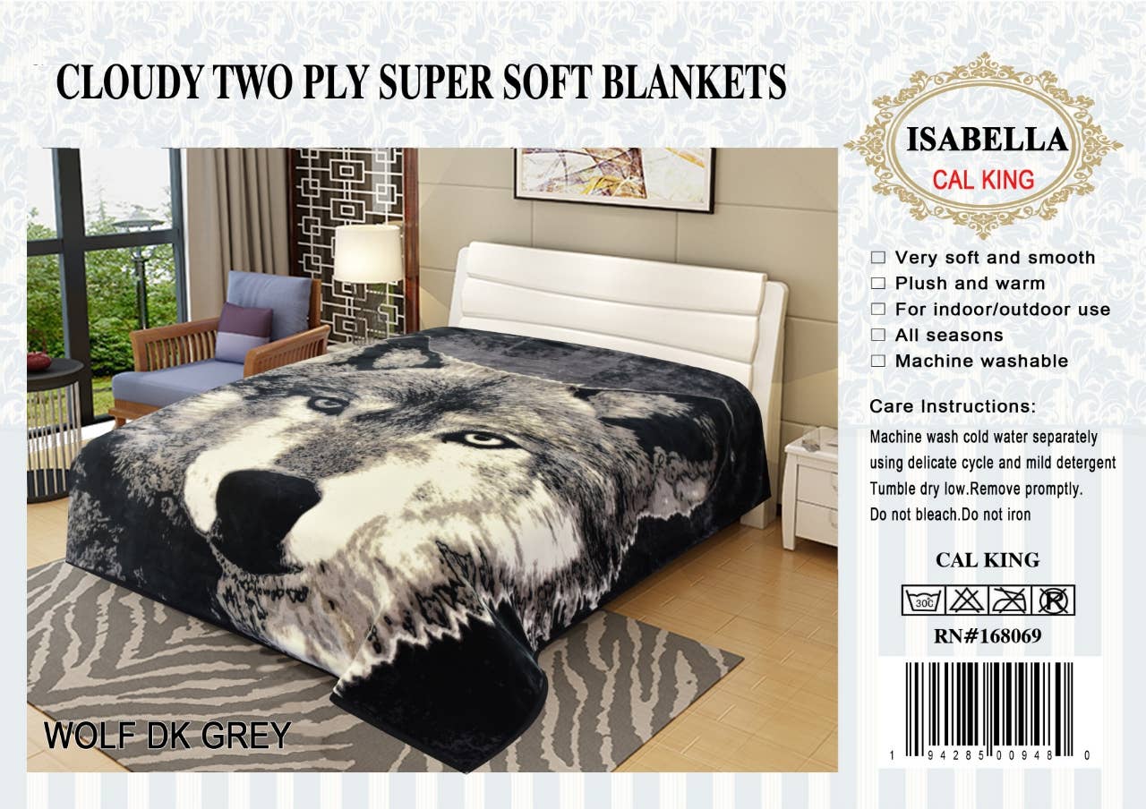 2Ply King Super Soft Thick Warm Mink Blanket - 11 Pounds