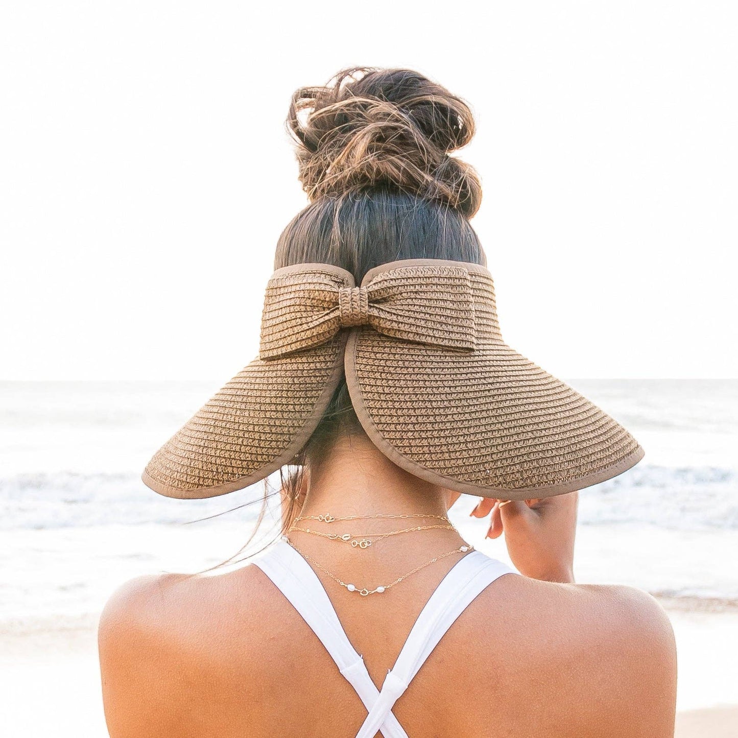 Foldable Wide Brim Bow Visor