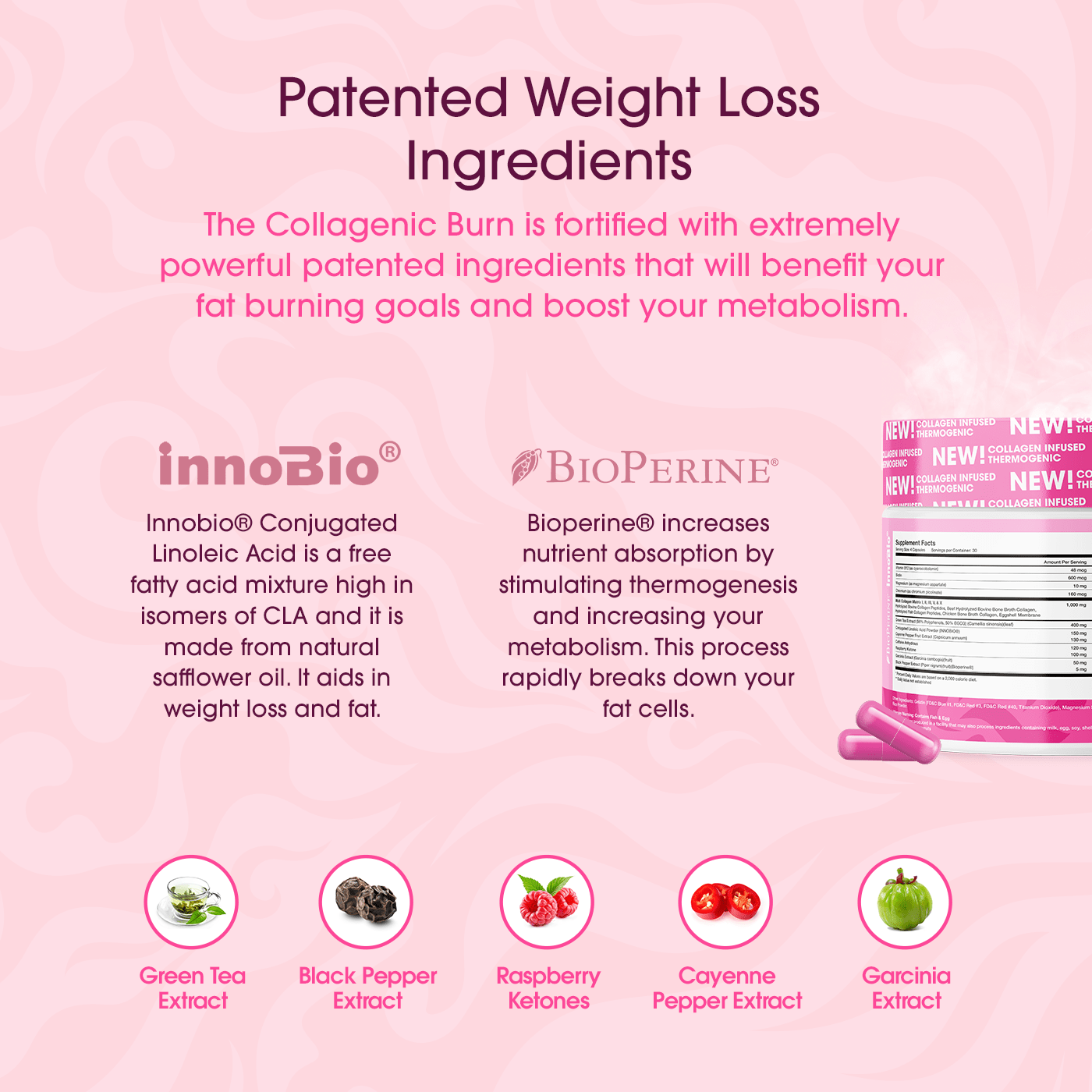 Obvi Collagenic™ Fat Burner 120 Capsules - 1 Pack (Faire)