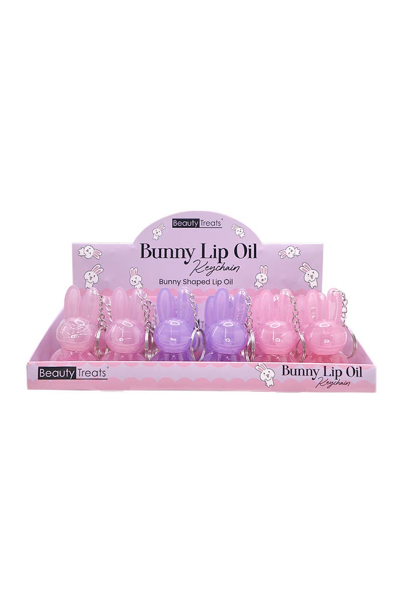 Beauty Treats 672 Bunny Lip Oil Keychain - 24 pcs