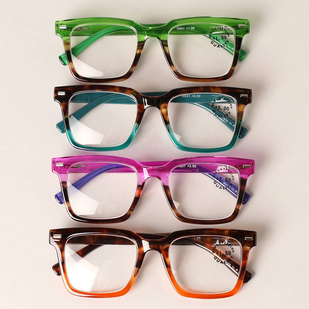 Leopard Color Mixed Reading Glasses