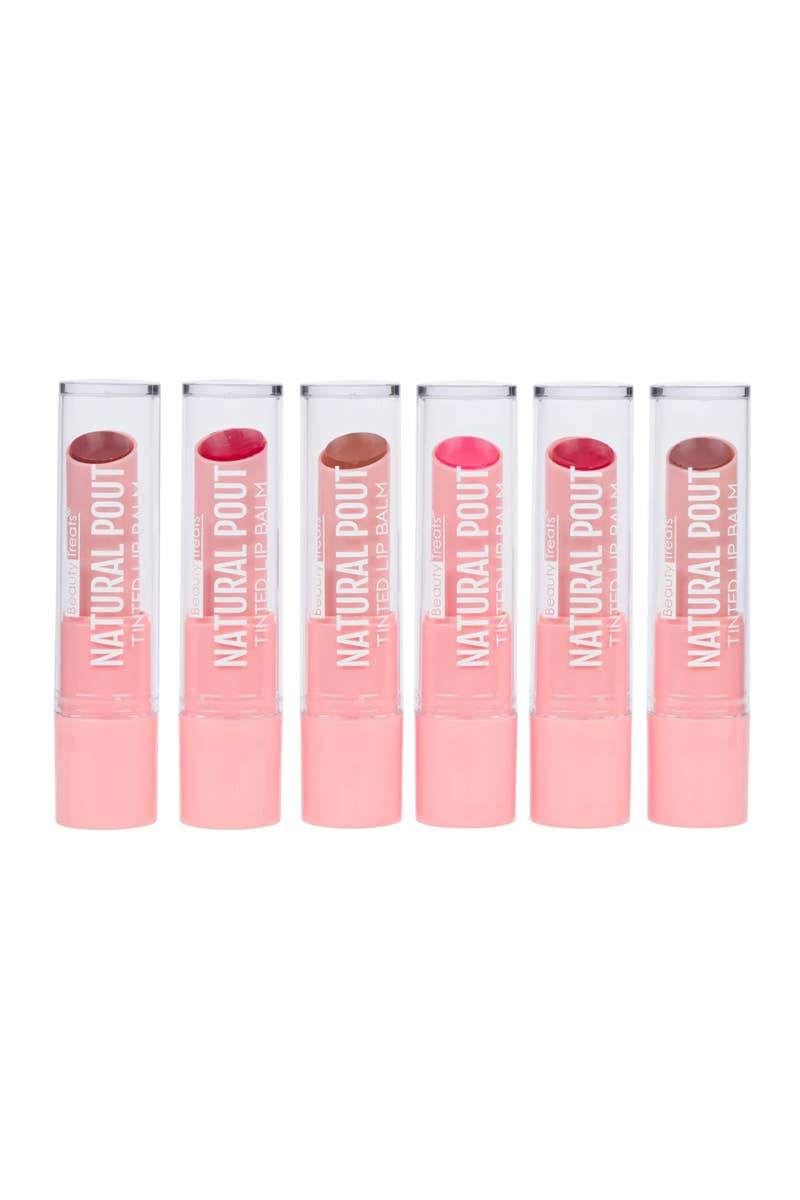 Beauty Treats 612 Natural Pout Tinted Lip Balm - 24pc