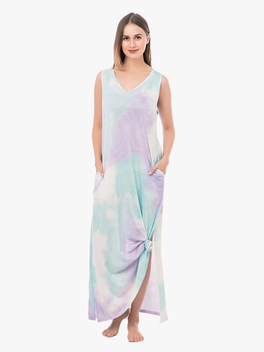 DR1039 Brooklyn Tank Style Dress w/ Side Slit