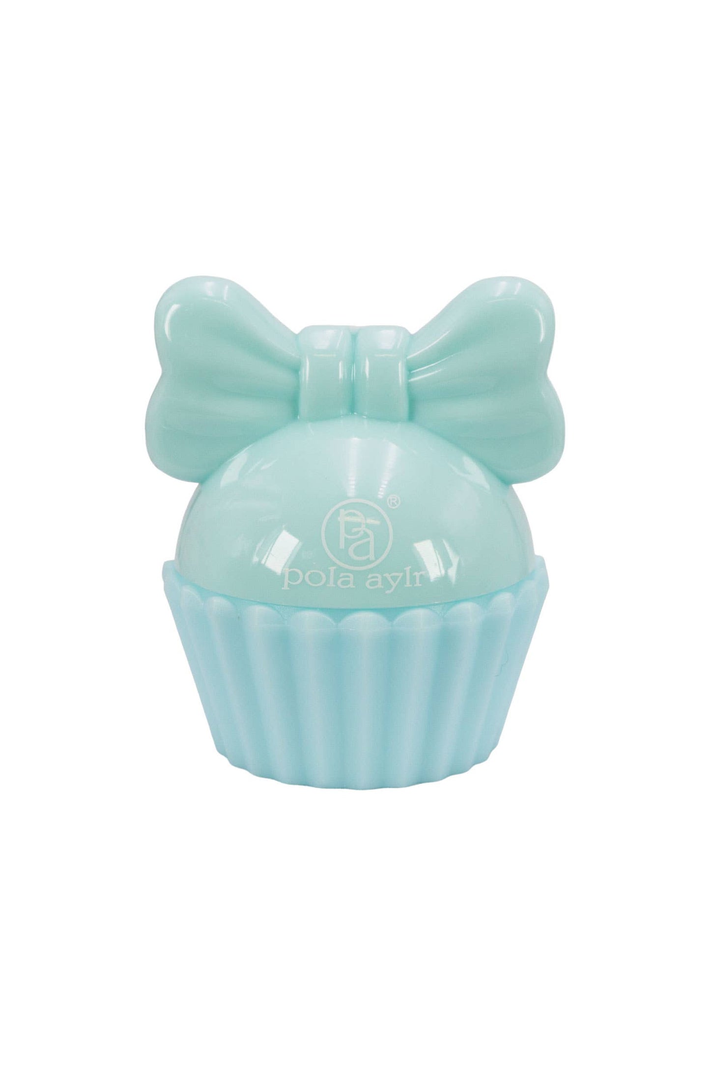 Cupcake Ribbon Bow Round Lip Balm -