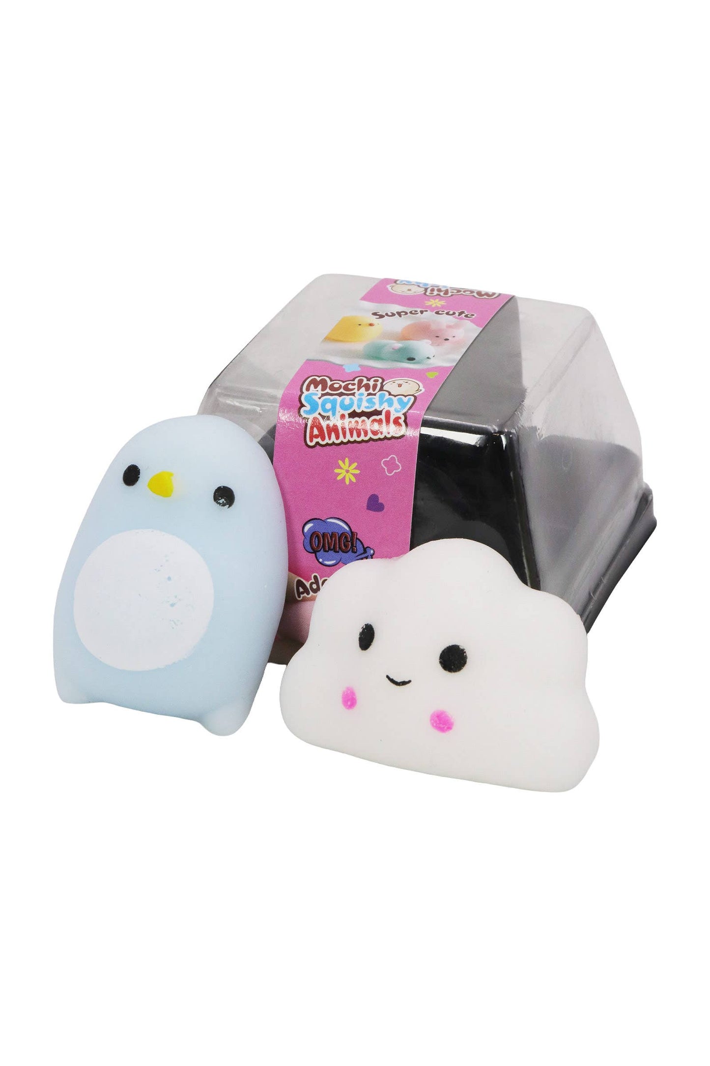 Animal Pals Soft Mini Mochi Squishy - 2 Pcs Set