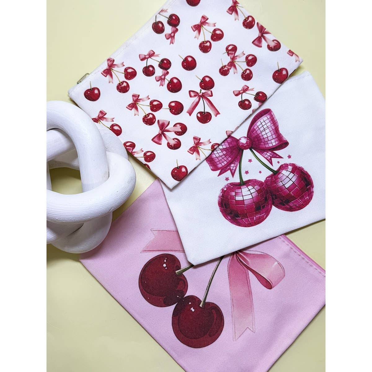 2808 Cherry Printed Multi Use Purse