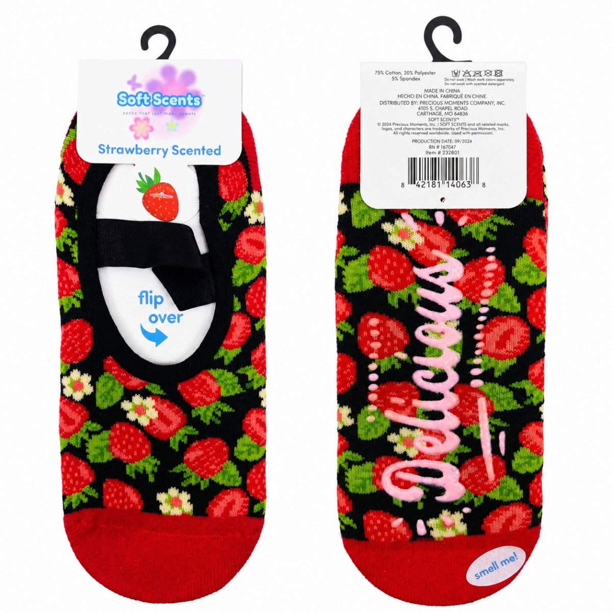 Precious Moments Scented Grip Slipper Socks Floor Display