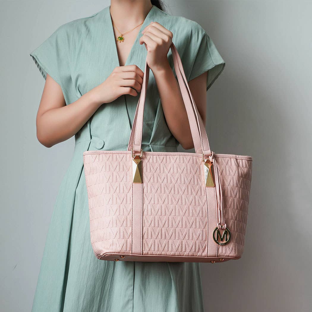 MKF Arya Signature Women’s Tote Bag by Mia K- 4 PCS Sets