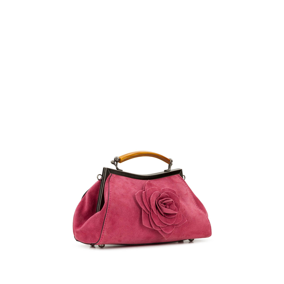 Kelmscott Frame with Parisian Rose Tooling - Suede Leather