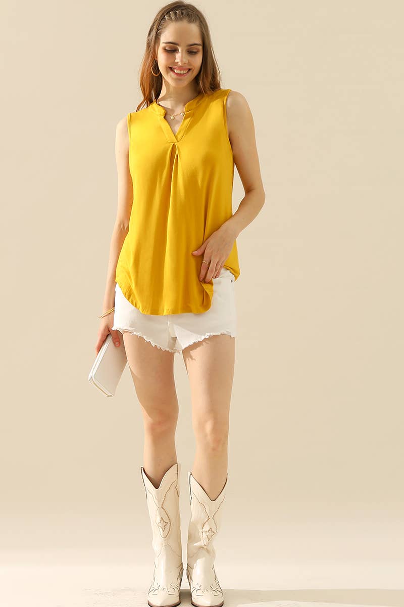 CWTTSL192-P_JOHNNY COLLARS SLEEVELESS BLOUSE SHIRTS TOPS