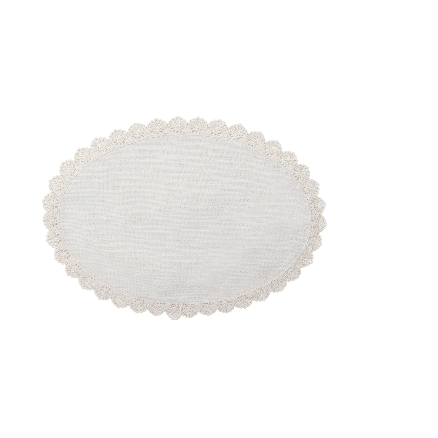 SUBLIMATION LINEN PLACEMAT W/ LACE TRIM