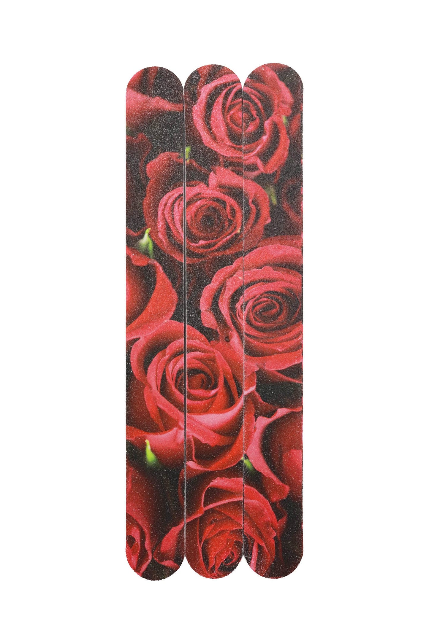 Rose Floral Nail Grit Files - 3 Pcs Pack