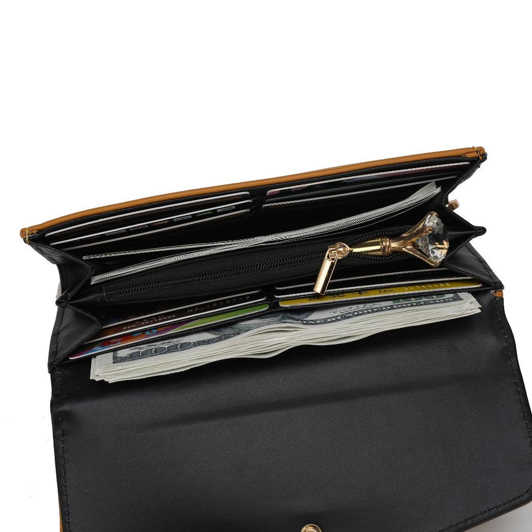 Leilani Vegan Leather Tote Bag with Wallet by Mia K