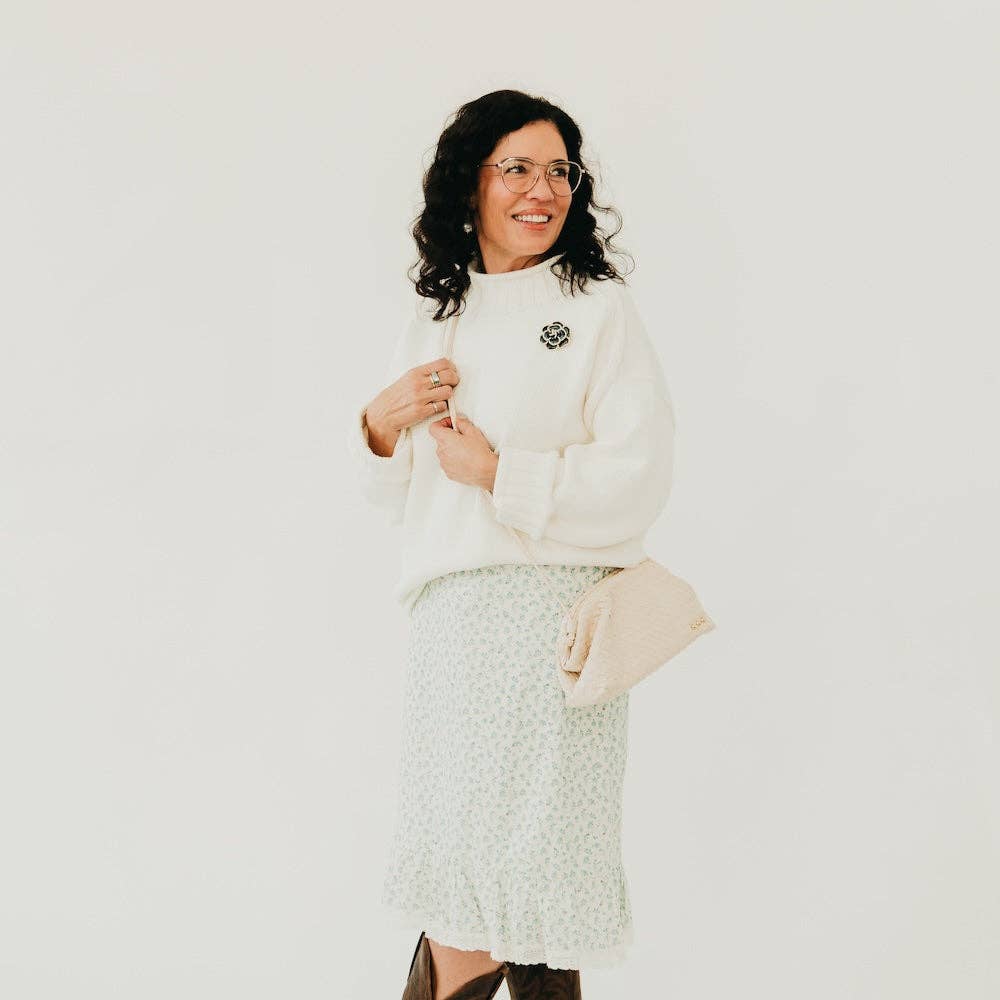 Lacy Woven Frame Crossbody Bag