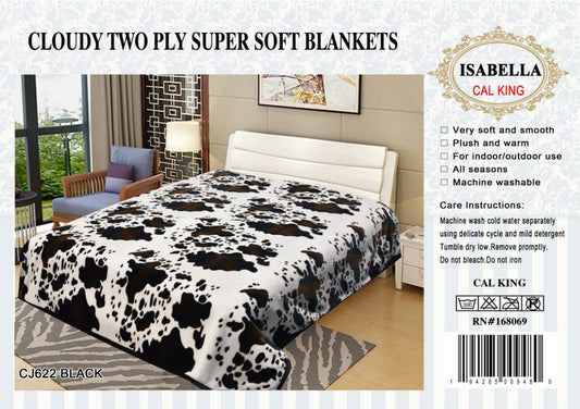 2Ply King Super Soft Thick Warm Mink Blanket - 11 Pounds