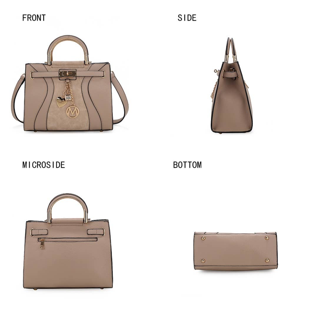 387 MKF Cassia Women's Medium Satchel Handbag Vegan Leather
